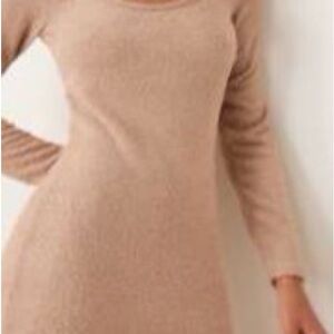 ASOS Tan Long Sleeve Dress